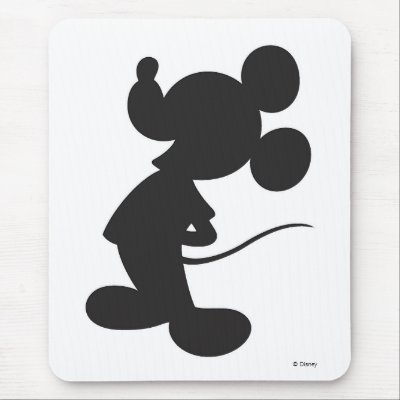 Mickey Mouse Silhouette mousepads