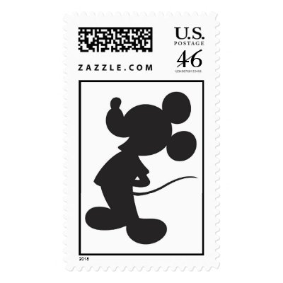 Mickey Mouse Silhouette postage
