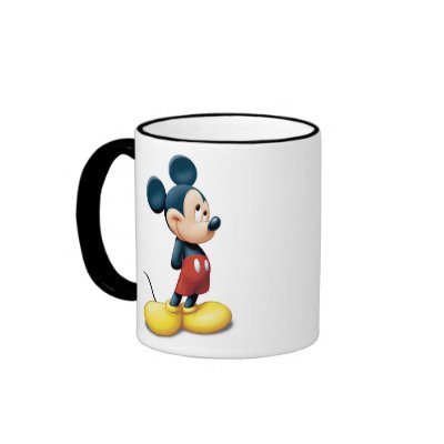 Mickey Mouse standing shy mugs