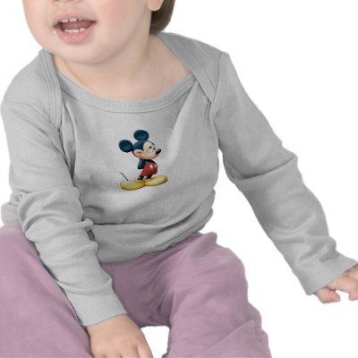 Mickey Mouse standing shy t-shirts