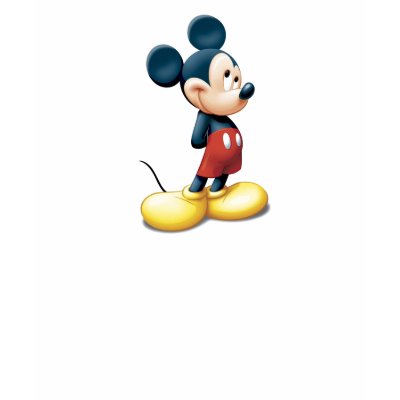 Mickey Mouse standing shy t-shirts
