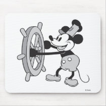 Mickey Mouse Steamboat Captain mousepads