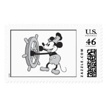 Mickey Mouse Steamboat Captain Postage Stamp