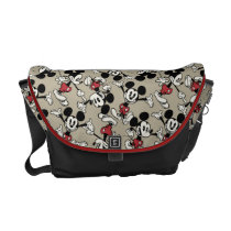 Mickey Mouse Tan Pattern Messenger Bags at Zazzle