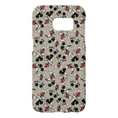 Mickey Mouse Tan Pattern Samsung Galaxy S7 Case