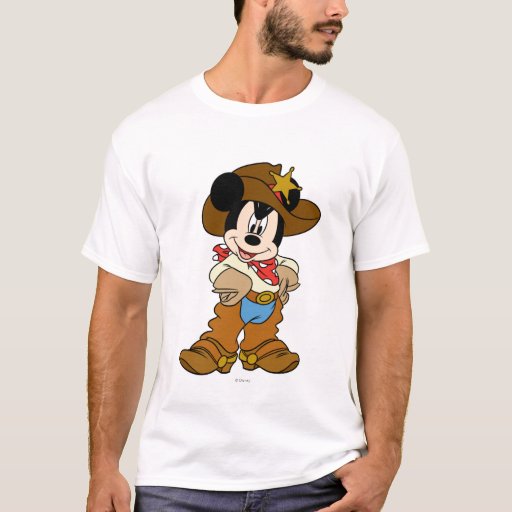 Mickey Mouse the Cowboy TShirt Zazzle