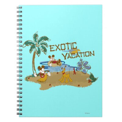 Mickey Mouse Vacation notebooks
