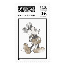 Mickey Mouse Vintage Washout Design Postage