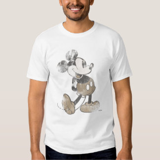 Mickey Mouse Vintage Washout Design Tshirts