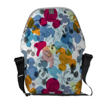 Mickey Pattern 5 Courier Bag at Zazzle