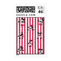 Mickey Plane Crazy Postage Stamp