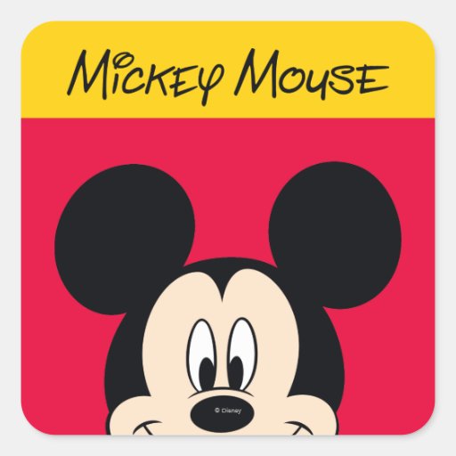 Mickey Square Sticker