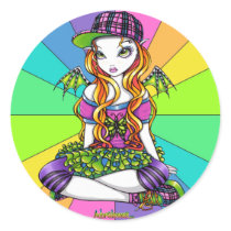 "Micky" Cute Punky Rainbow Fairy Stickers stickers
