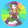 "Micky" Cute Punky Rainbow Fairy Stickers