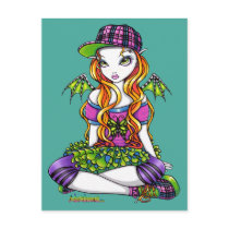 "Micky" Punky Rainbow Fairy Art Postcard postcards