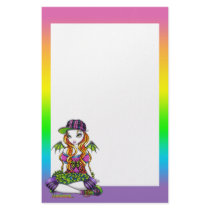 "Micky" Punky Rainbow Fairy Art Stationery stationery