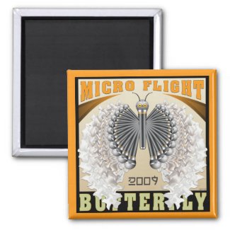Micro Flight Butterfly magnet