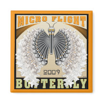Micro Flight Butterfly magnets by flyingdisc Micro Flight Butterfly magnets