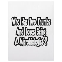 Microbiologist Joke...Two Thumbs Letterhead