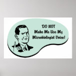 Microbiologist Voice Posters
