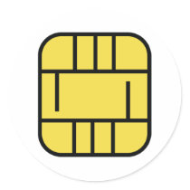 microchip credit card stickers