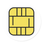 microchip credit card stickers