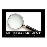 Micromanagement De-motivational Poster