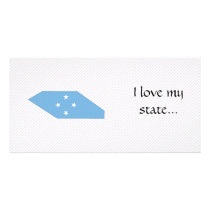 Micronesia Flag Map photo cards
