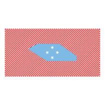 Micronesia Flag Map photo cards