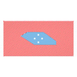 Micronesia Flag Map Photo Cards