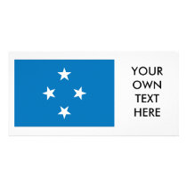 Micronesia Flag Photo Card Template