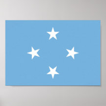 Micronesia Flag Poster