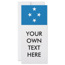 Micronesia Flag Rack Card Design