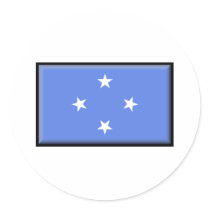 Micronesia Flag stickers