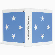 Micronesia High quality Flag 3 Ring Binder