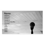 Microphone 2012 calendar business card business cards