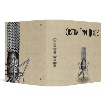 Microphone 3 Ring Binders