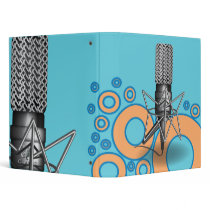 Microphone Circles 3 Ring Binder