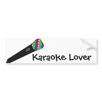 microphone disco bumper stickers