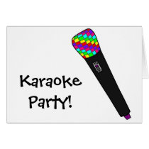 microphone disco cards