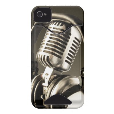 Iphone Headphone  on Microphone   Headphone Case Cover Iphone 4 Id Case From Zazzle Com