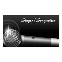 Microphone Music Business Cards business cards