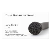 Microphone on the Floor business card