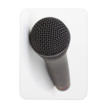 Microphone Photo Vinyl Magnet