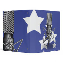 Microphone Stars 3 Ring Binder