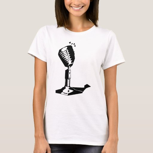 Microphone TShirt Zazzle