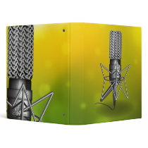 Microphone Vision Green Binder