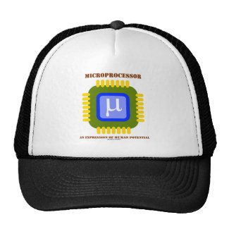 Microprocessor An Expression Of Human Potential Trucker Hats