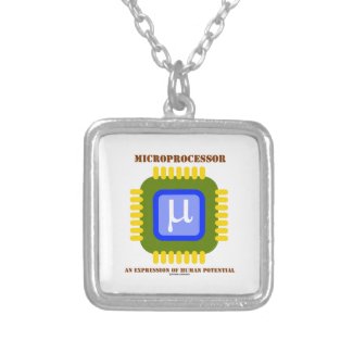 Microprocessor An Expression Of Human Potential Necklaces