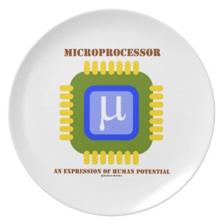 Microprocessor An Expression Of Human Potential Dinner Plates